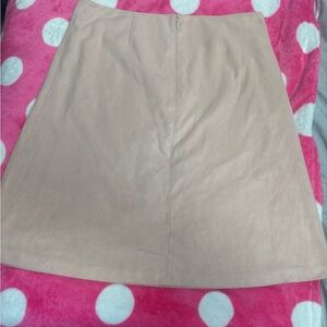 Michael Kors Faux Suede Skirt – Light Pink, Size 12, Elegant Texture